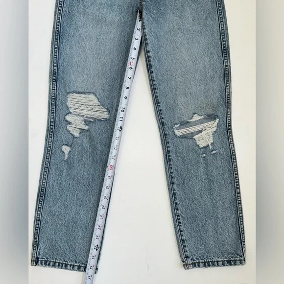 Revice Denim Straight Leg Jeans Light Wash Distressed 26 - Picture 12 of 13
